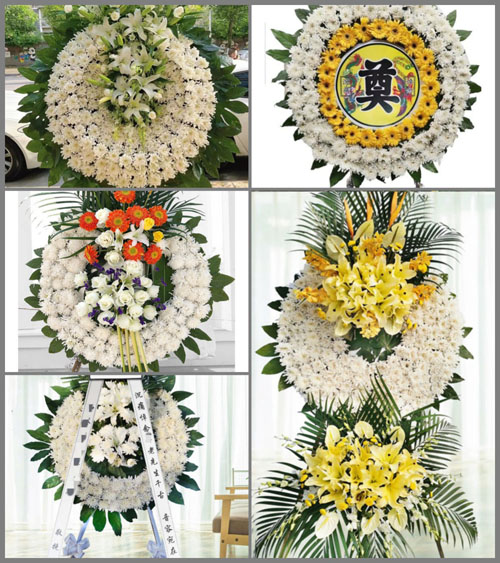 四川成都彭州市白鹿镇白鹿场社区花圈速递