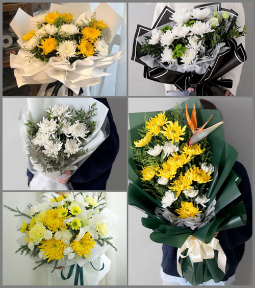 四川成都彭州市白鹿镇白鹿场社区白事花束代送